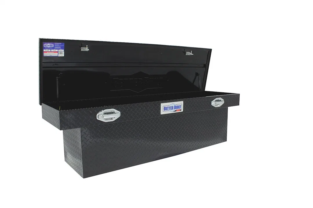 79210987 – BETTER BUILT Tool Box, Crossover Single Lid Powder Coated Gloss Black Aluminum 20 Inch Length x 69 Inch Wi...